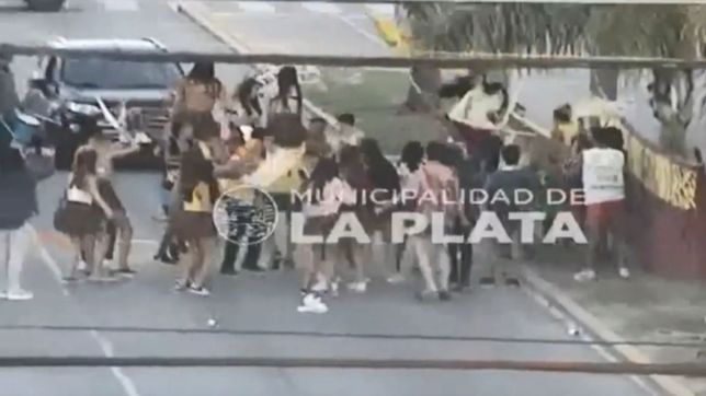 video: una mujer borracha en un auto casi provoca una tragedia en un festejo por el upd