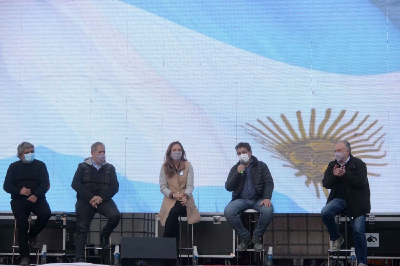 Acto Frente de Todos Victoria Tolosa Paz Luis Arias Sergio Palazzo Campaña - Walter Correa Sergio Palazzo Victoria Tolosa Paz Luis Arias Hugo Yasky