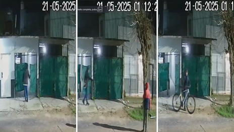 Robaron una bicicleta y herramientas en una casa de Altos de San Lorenzo y quedaron filmados