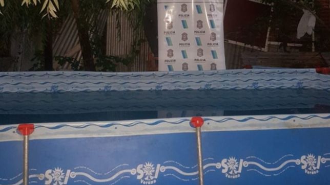 cayo un ladron en la plata que se robo una pelopincho y la armo en el patio de su casa