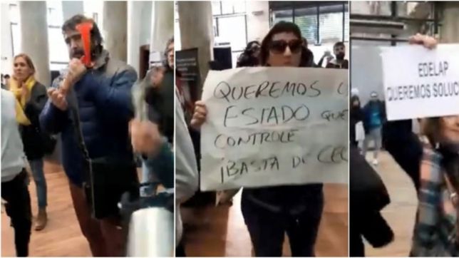 vecinos de parque sicardi irrumpieron en edelap y protestaron con bocinas y cacerolas