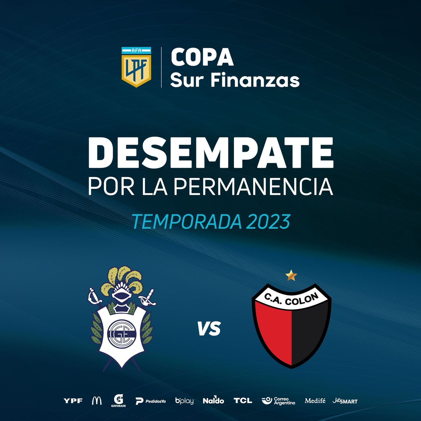 Se viene el desempate entre Gimnasia y Colón.