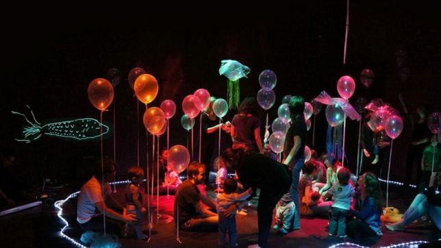 ¡flotante a la plata! la sensacional experiencia sensorial para bebes y ninos