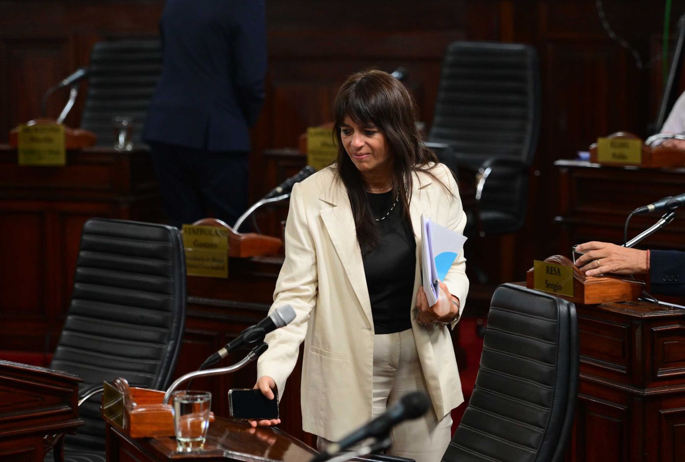 La concejala de Fuerza Patria, Romina Santana.