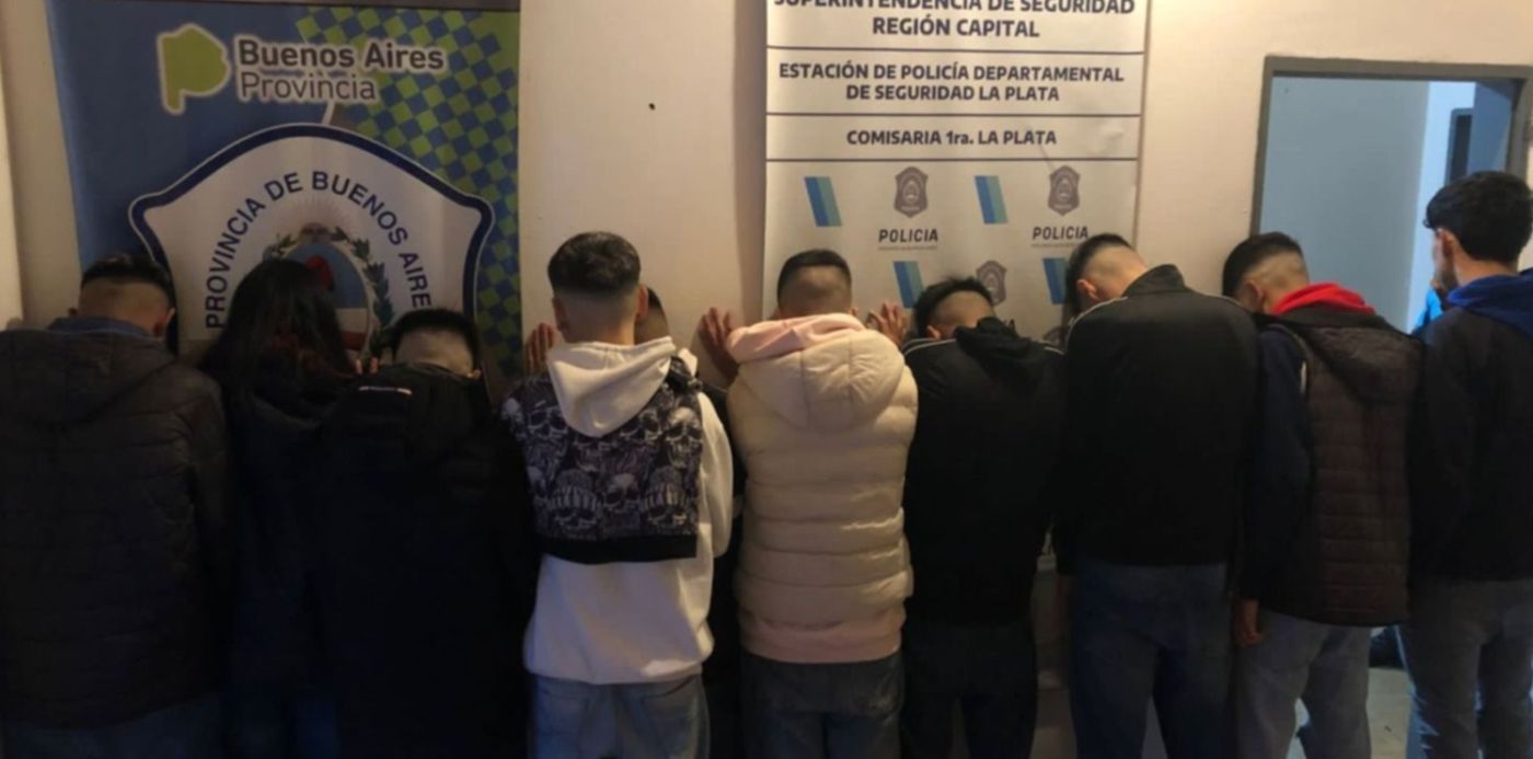 La Banda de los 10, 10 menores detenidos en La Plata,