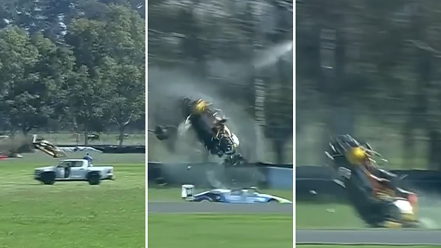 accidente de pelicula y milagro en el autodromo roberto mouras: tras 9 giros, el piloto de 19 anos salio ileso