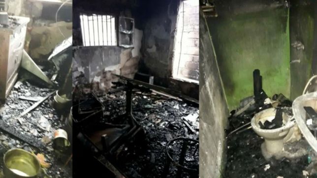 una familia platense esperaba a los reyes magos, se les incendio la casa y perdieron todo