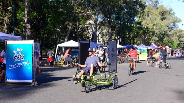 la bicis y los vehiculos electricos fueron protagonistas de la feria de movilidad
