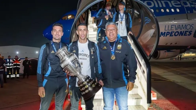 locura por los campeones de america en su regreso a la argentina