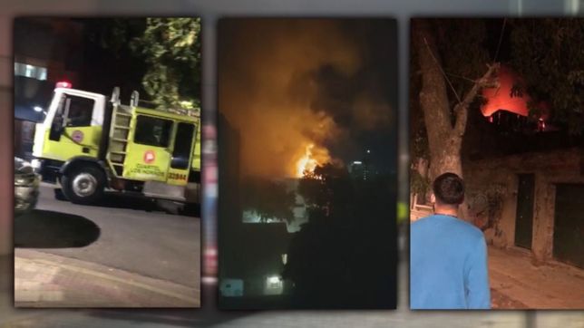 videos: asi fue el impactante incendio en el laboratorio bago de la plata