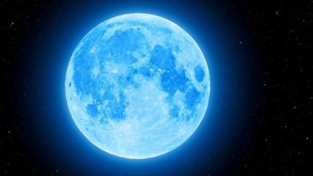 de que se trata el fenomeno de la luna azul que se vera en la noche de brujas
