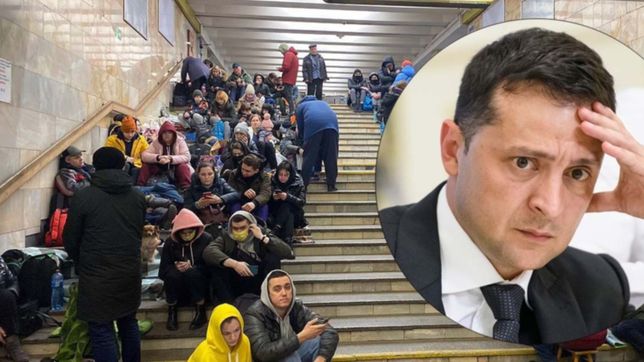 ante inminentes bombardeos, refugiaron al presidente ucraniano en un bunker