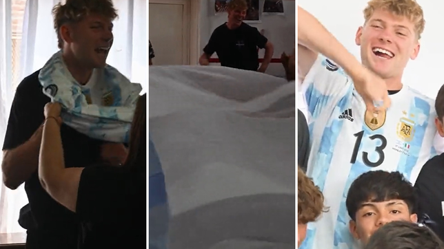 el emotivo recibimiento al juvenil de estudiantes convocado al mundial sub 17