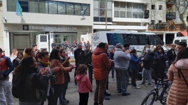 allegados a lucas puig pidieron su liberacion con una movilizacion al tribunal de casacion