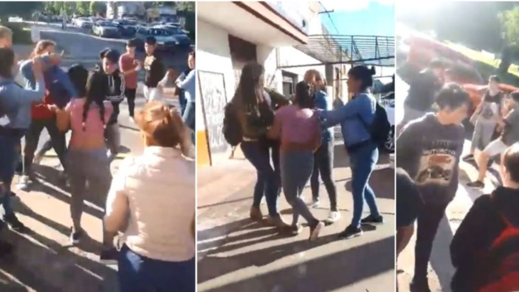 VIDEO: Así fue la batalla campal entre alumnos de dos escuelas de Villa Elvira