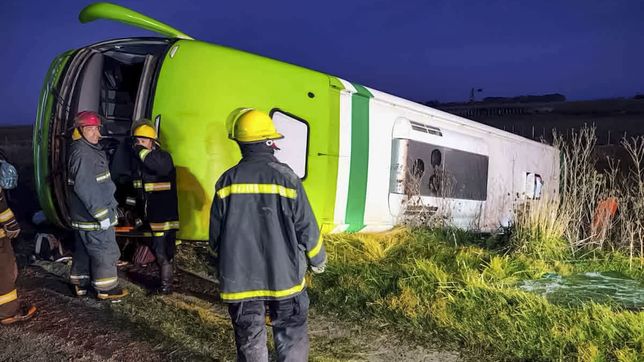 detuvieron al chofer del micro que volco cuando venia a la plata y dejo cinco muertos