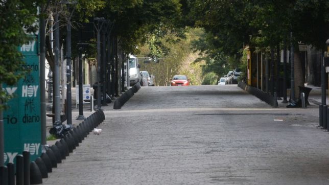 sin transporte, hospitales ni bancos, se siente con fuerza el paro general en la plata