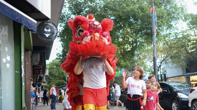 el ano nuevo chino se adelanto en calle 12 con un desfile de dragones y leones