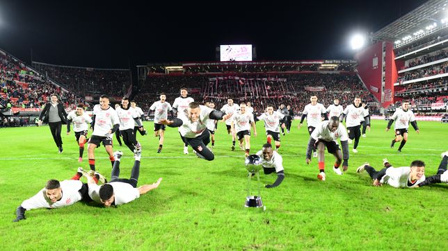estudiantes gano en uno y festejo un nuevo titulo con su gente