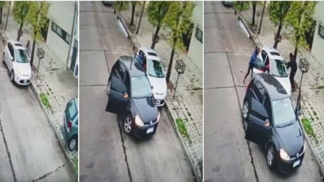 video: una familia se resistio a un robo en tolosa y los ladrones terminaron escapando