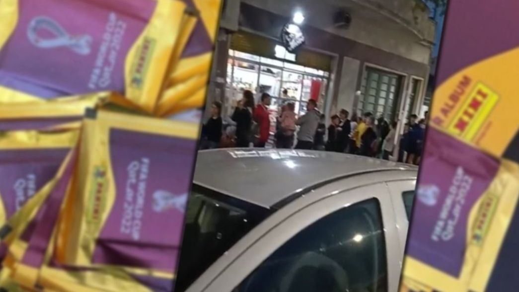 Locura mundialista en La Plata: casi una cuadra de cola para conseguir figus en un kiosco