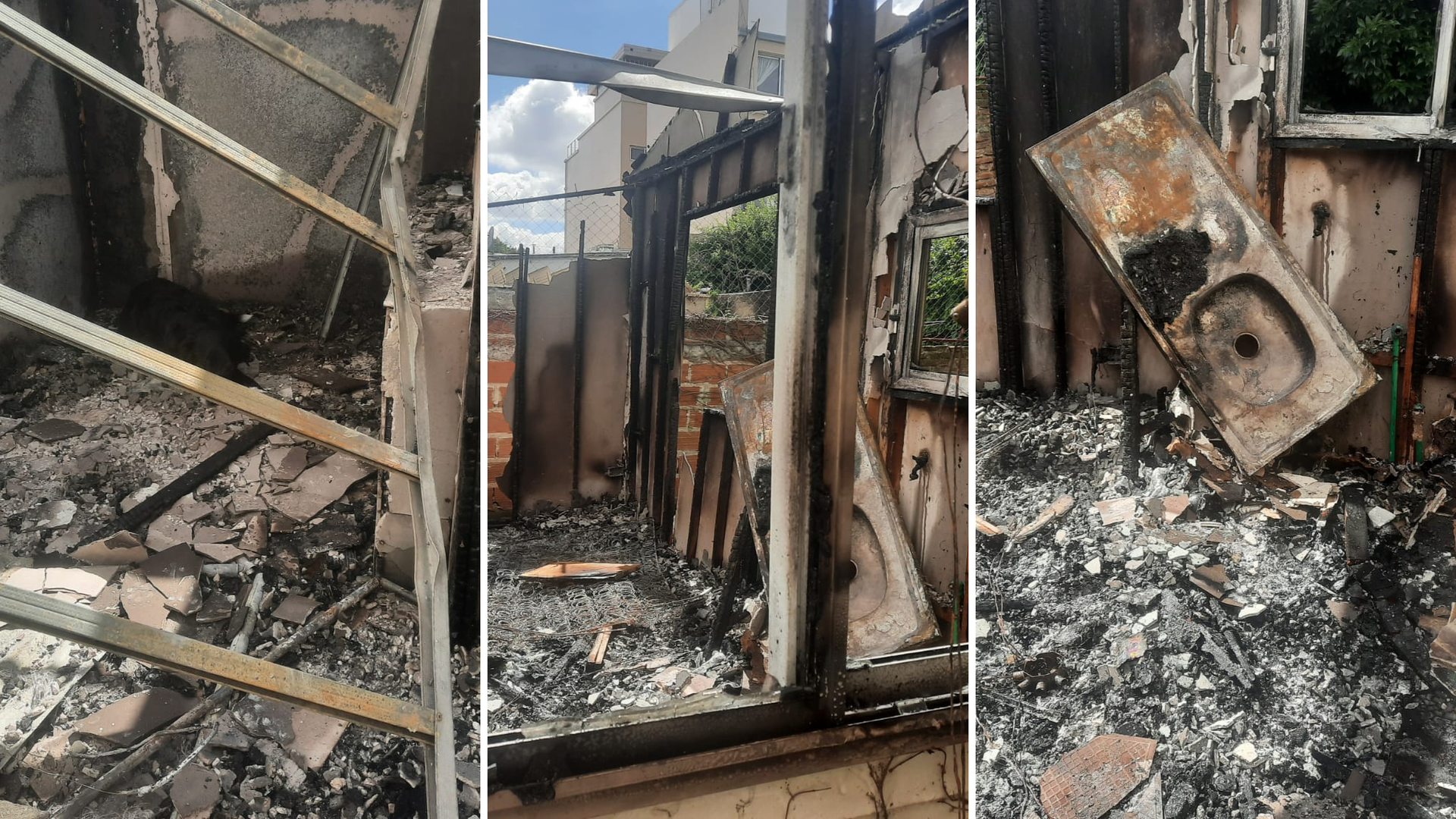 Una trabajadora del SPB perdió su casa en un incendio y pide ayuda para reconstruirla