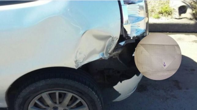choco su auto y le dejo una nota, el lo encontro y tras cuatro meses todo tuvo final feliz