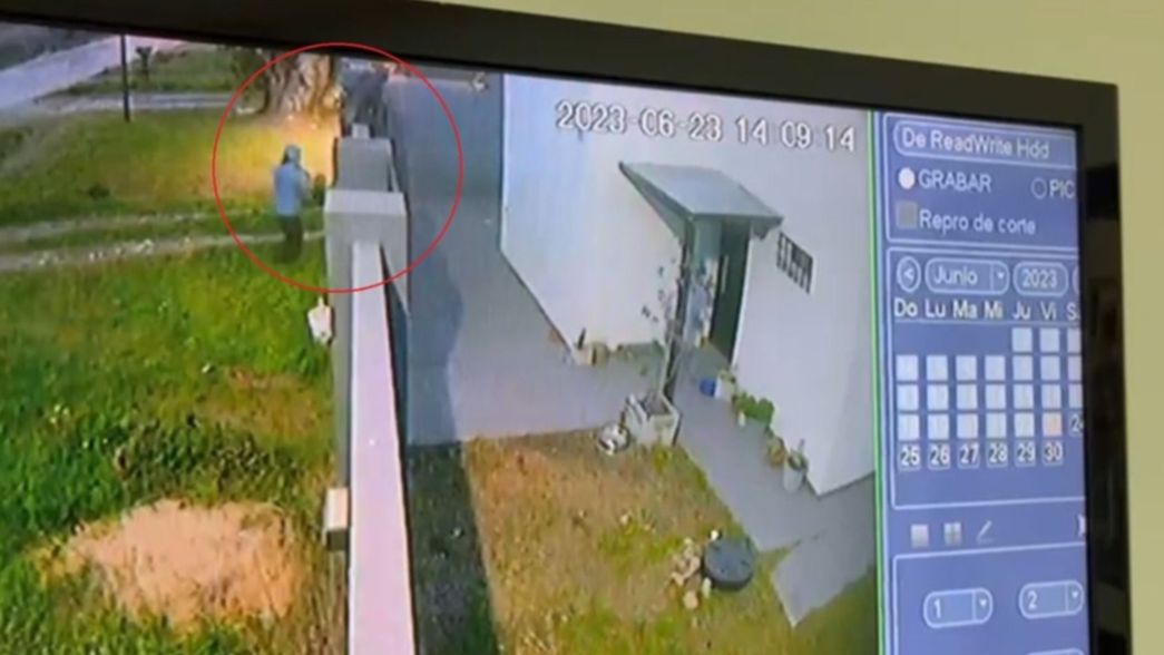 VIDEO: Saltando la pared y corriendo en puntitas de pie, robó en una casa de La Plata