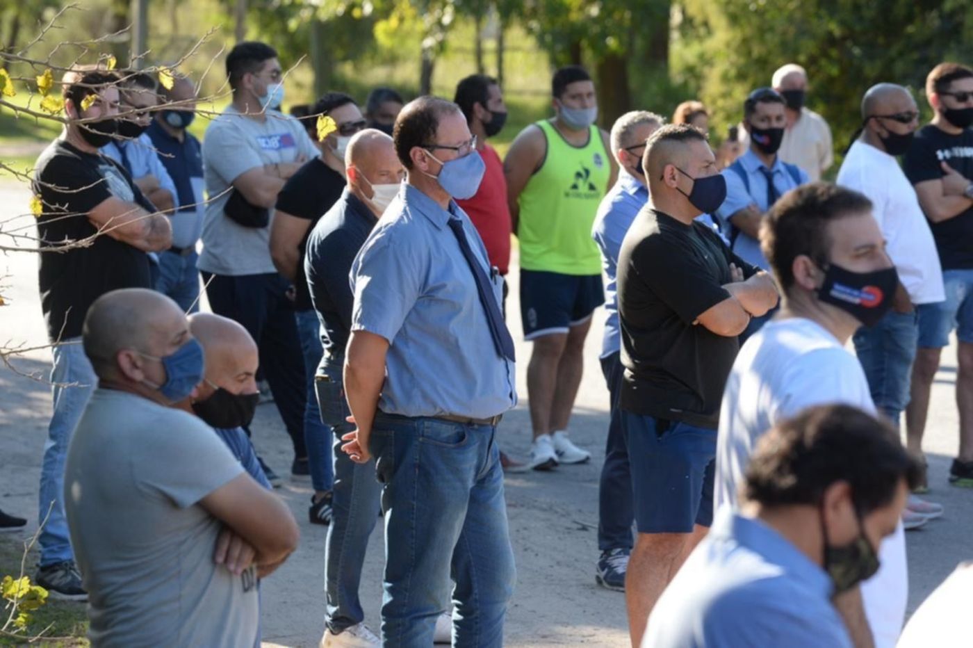Marcha de choferes de la línea Oeste