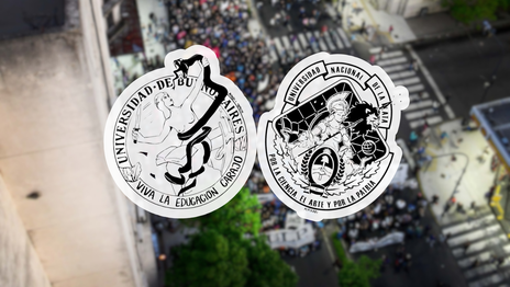 Crearon nuevas versiones de los escudos universitarios en medio de la lucha contra el Gobierno