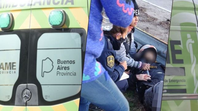 el motociclista que perdio una pierna tras un brutal accidente en la plata esta grave