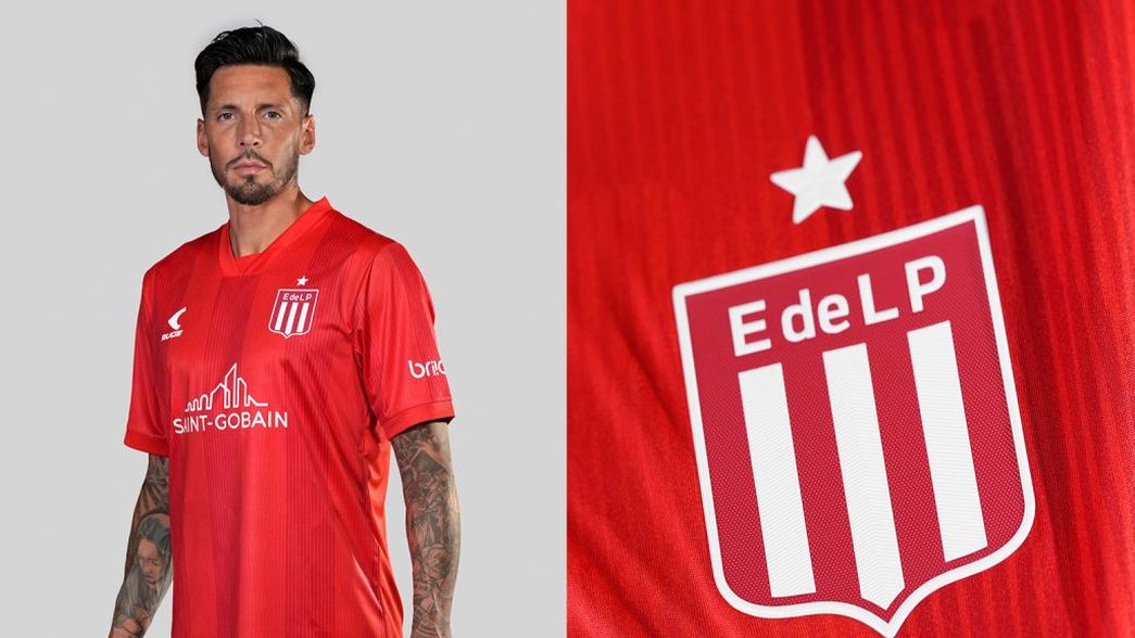 Estudiantes presentó su tercera camiseta 2025: diseño rojo, franjas y la hoja de roble