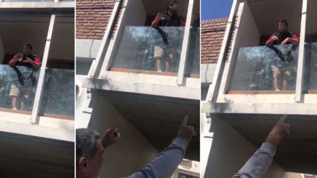 video: la increible explicacion del platense que colgo una bandera de reino unido