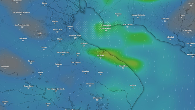 ¿hasta que hora seguiran las lluvias en la plata y la region?