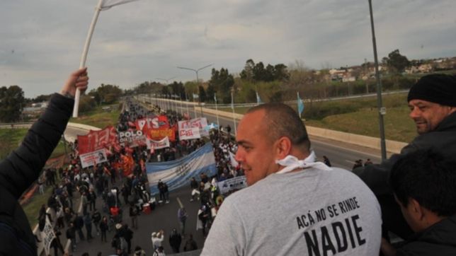 miercoles a puro cortes: todas las calles cerradas en la plata