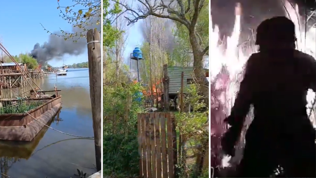 las impactantes imagenes que muestran como fueron los incendios de la isla santiago