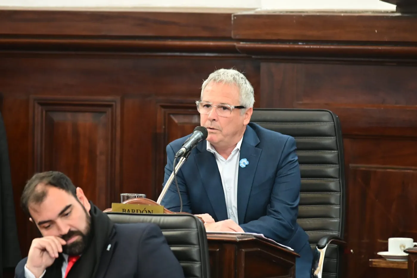 El presidente del bloque libertario, Guillermo Bardón, fue quien impulsó la declaración de ciudadano ilustre de Raúl Kraiselburd