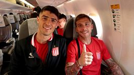 los futbolistas de estudiantes que emprendieron viaje a rio de janeiro