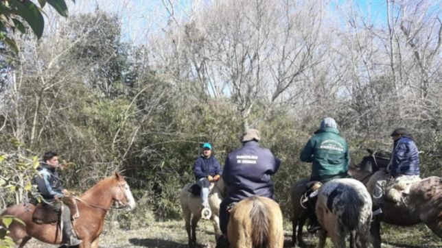 asi fue el recorrido a caballo organizado por secco para buscar a los dos pescadores