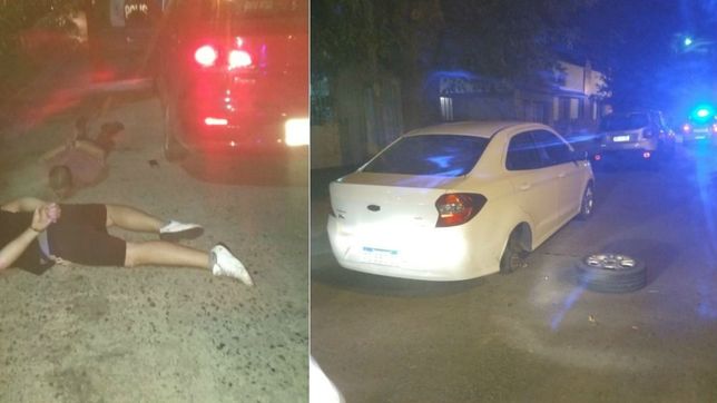 viajaron de quilmes a la plata para robar ruedas de autos y los atraparon in fraganti