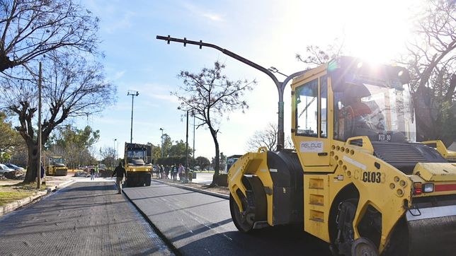 mas ancha y con nuevo asfalto, arranco una nueva etapa de las obras en diagonal 74