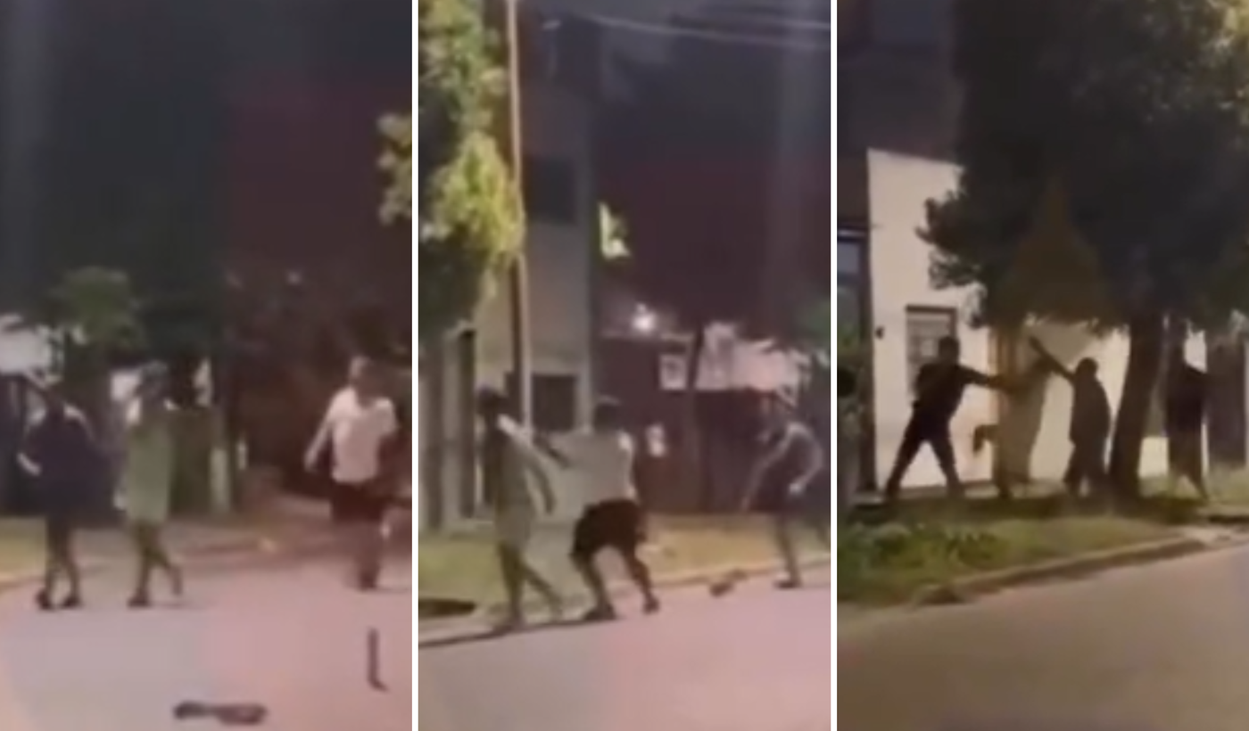 Pelea vecinos pirotecnia Navidad San Carlos