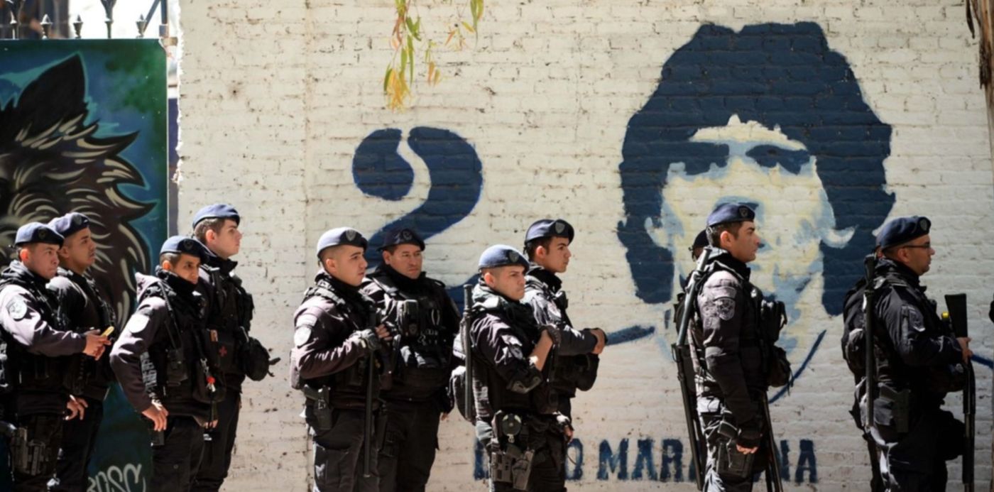 Operativo policial en el Bosque