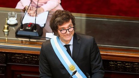 Milei encabeza la apertura de sesiones ordinarias y dejó un mensaje antes de su discurso Milei encabeza la apertura de sesiones ordinarias y dejó un mensaje antes de su discurso