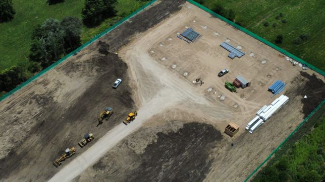 filmaron desde un drone las obras en un enorme predio y crece la incertidumbre entre los vecinos