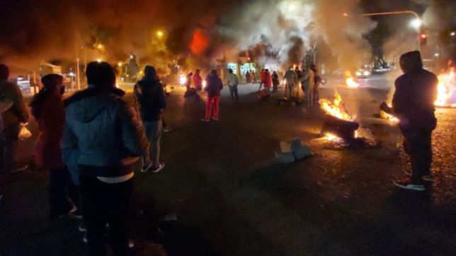 video: corte de luz y piquete en la zona sur de la plata
