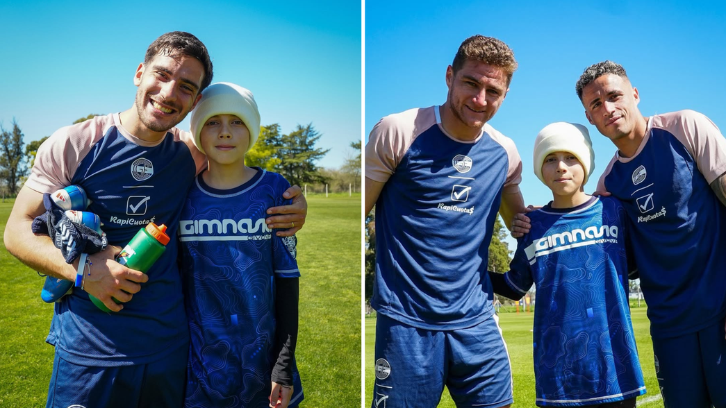 Un juvenil de Gimnasia que se recupera de una operación compartió un entrenamiento con la Primera