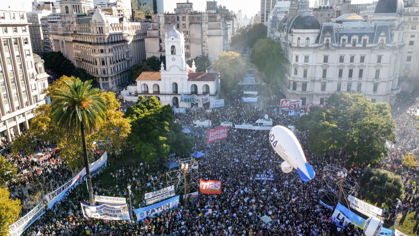 Así se vivió la Marcha Federal Universitaria en defensa de la educación  pública