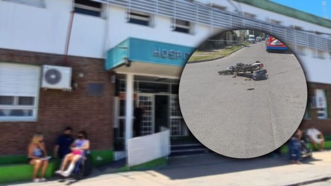 fuerte choque en berisso: una moto impacto de lleno contra un colectivo