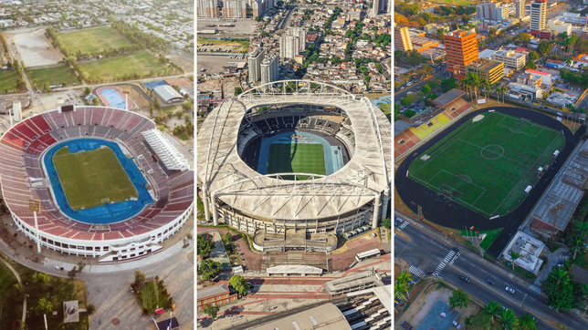 ¿donde quedan y que capacidad tienen los estadios de los rivales de estudiantes en la libertadores?